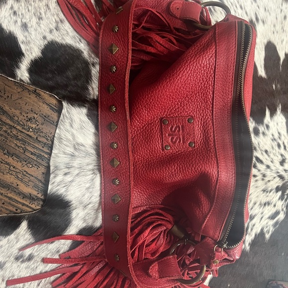 STS Ranchwear Handbags - Red Leather STS Brand Purse